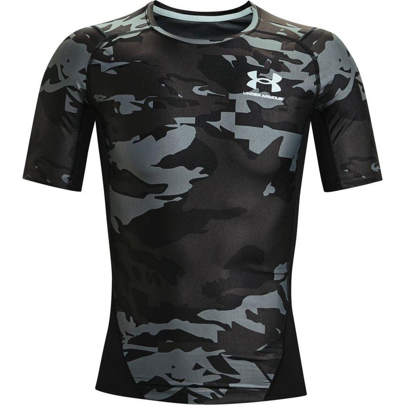 UNDER ARMOUR - Camiseta Under Armour Hg Isochill Print -Negro