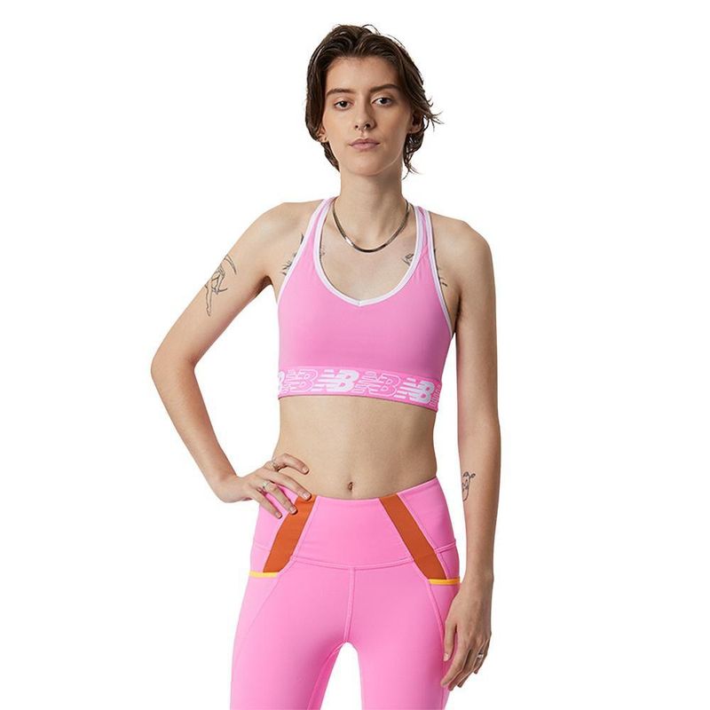 NEW BALANCE - Top Deportivo New Balance Pace 3.0 Para Mujer-Rosa