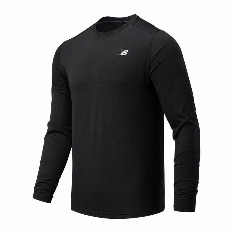 NEW BALANCE - Camiseta New Balance Accelerate Long Sleeve Hombre-Negro