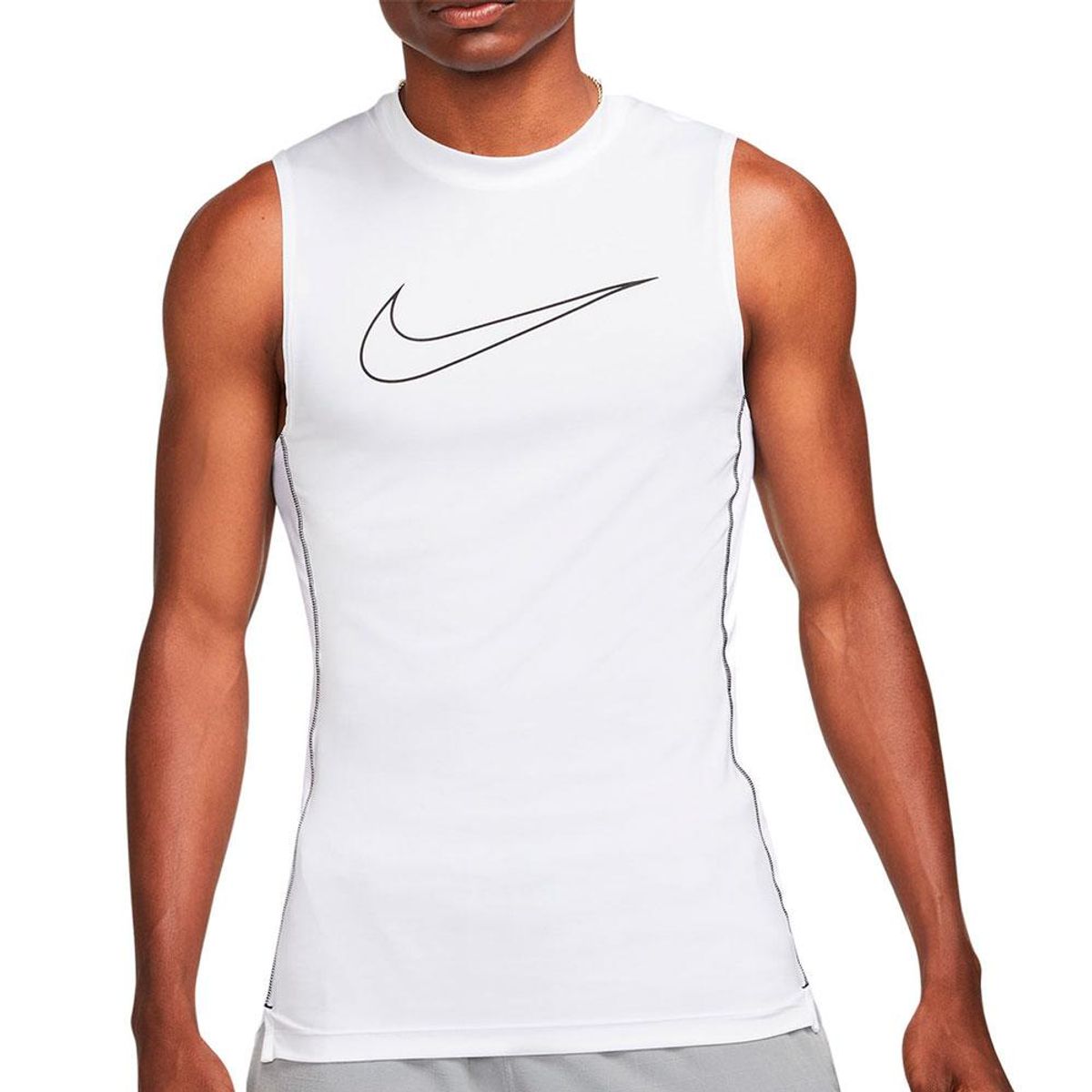 NIKE - Camiseta Esqueleto Nike Pro Dri-Fit-Blanco