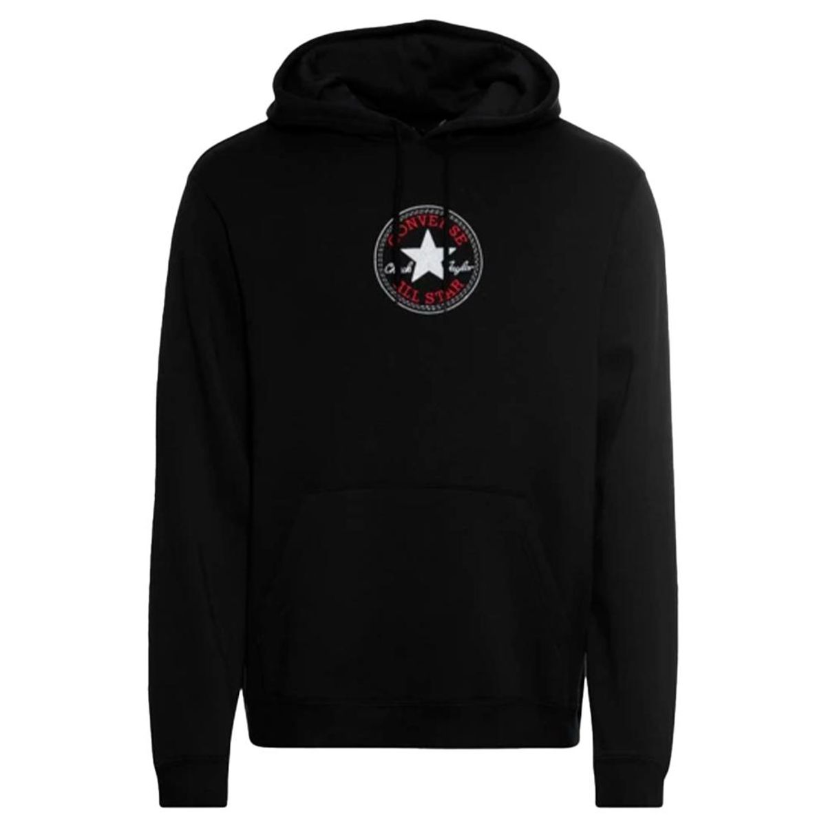 CONVERSE - Hoodie Converse Go-To Chuck Taylor Patch-Negro