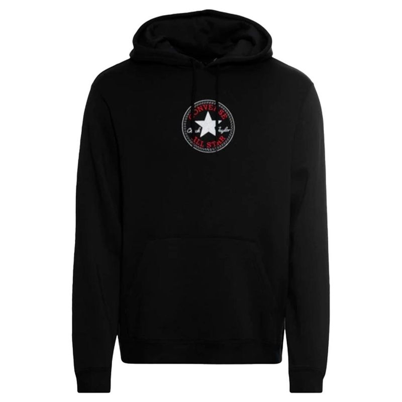 CONVERSE - Hoodie Converse Go-To Chuck Taylor Patch-Negro