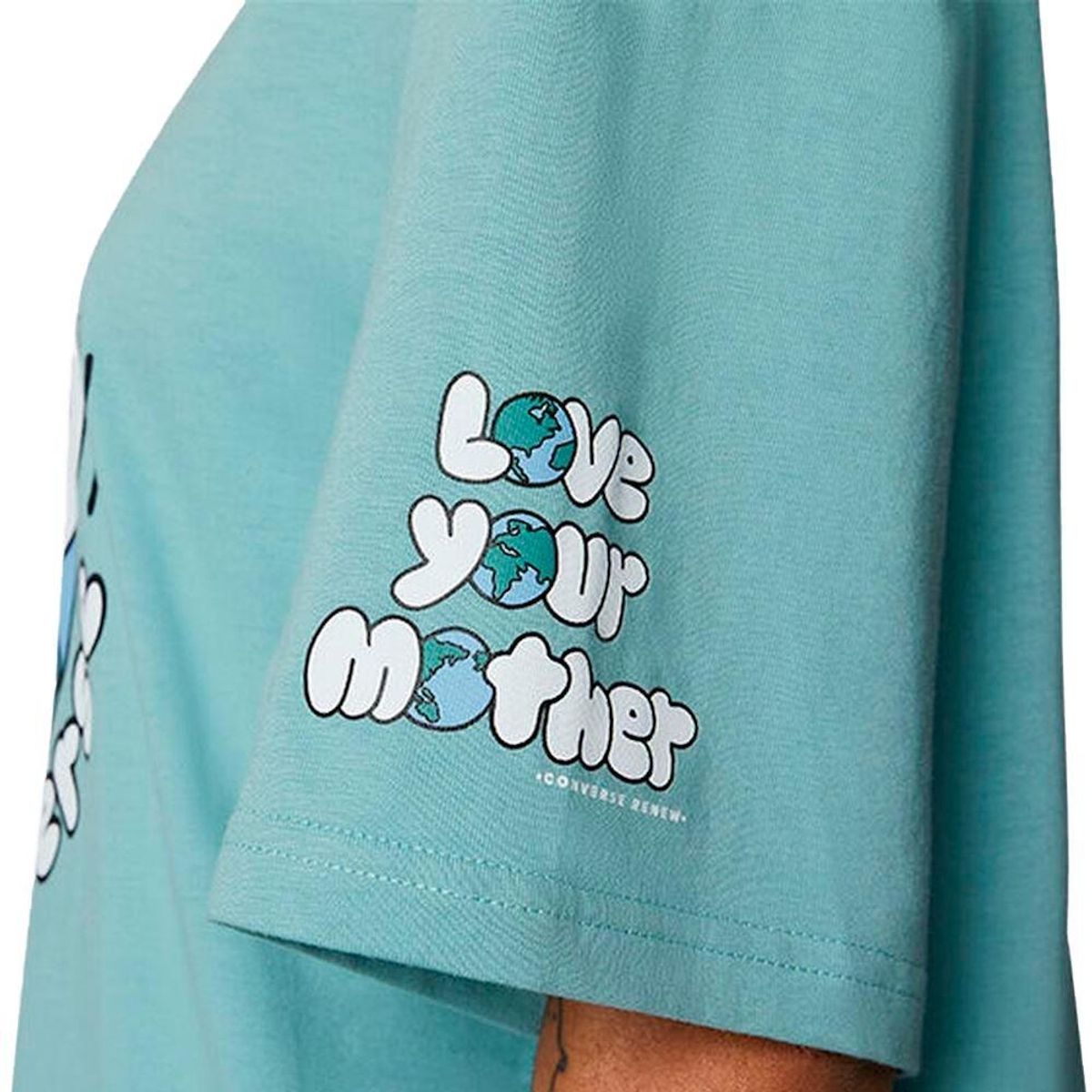 CONVERSE - Camiseta Converse Front Para Mujer-Verde