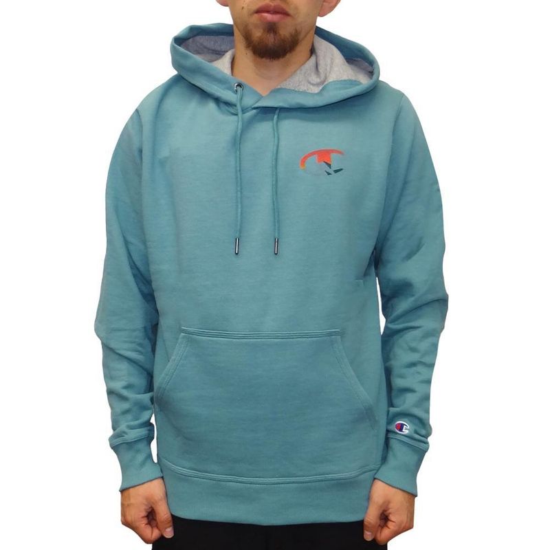 CHAMPION - Hoodie Champion Gf89h586c Para Hombre-Celeste