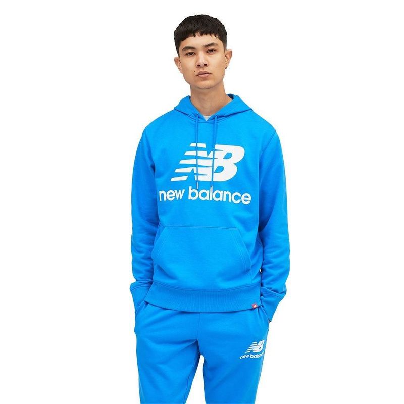 NEW BALANCE - Hoodie New Balance Essentials Para Hombre-Celeste