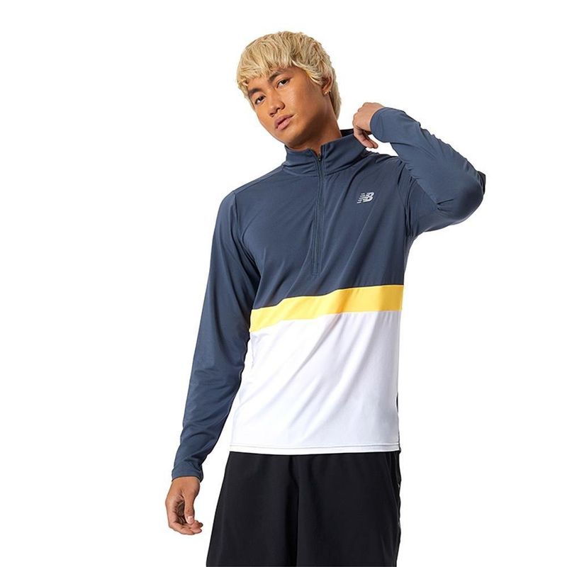 NEW BALANCE - Sueter New Balance Accelerate Para Hombre-Azul