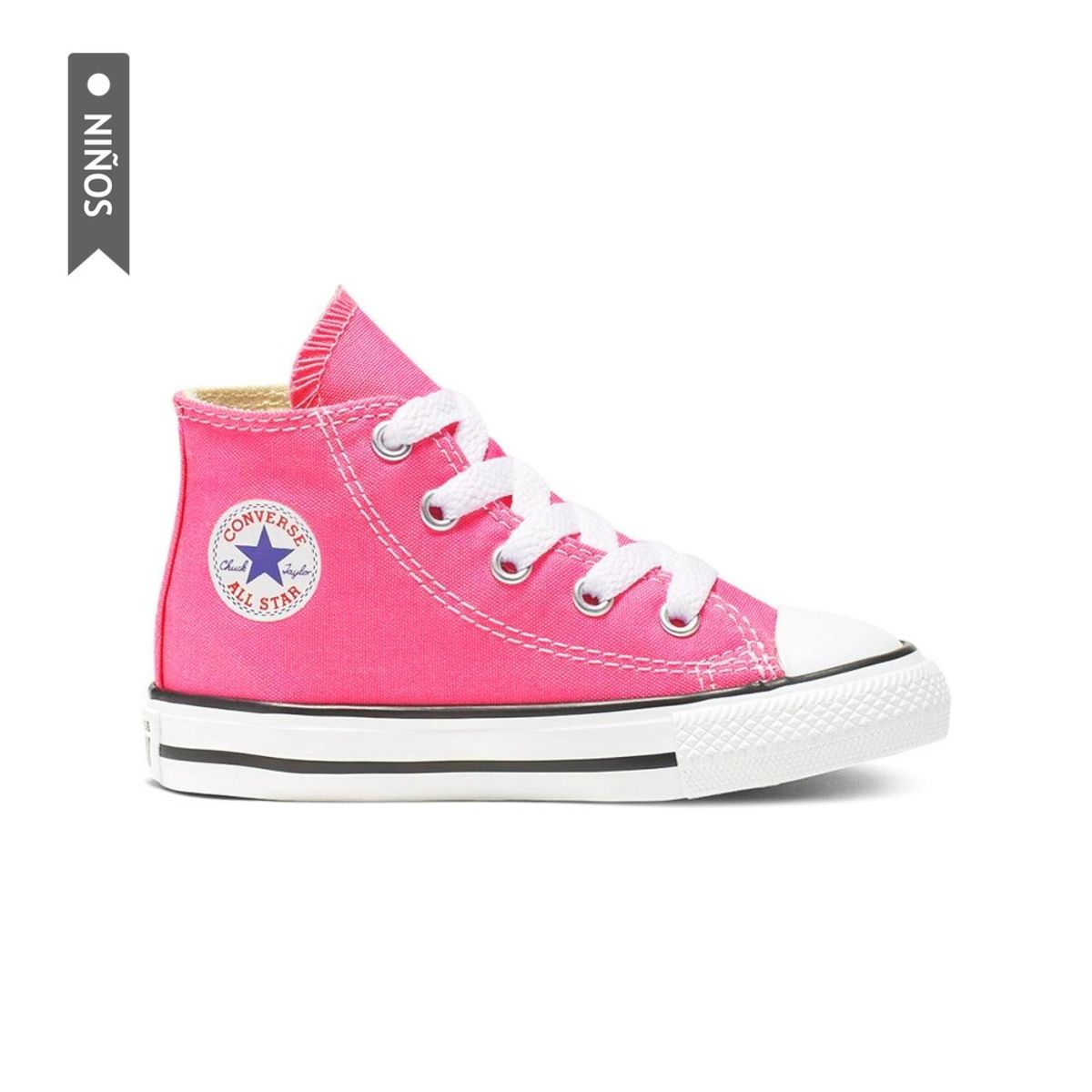 CONVERSE - Tenis Converse Botas Chuck Taylor All Star Infantes-Rosa