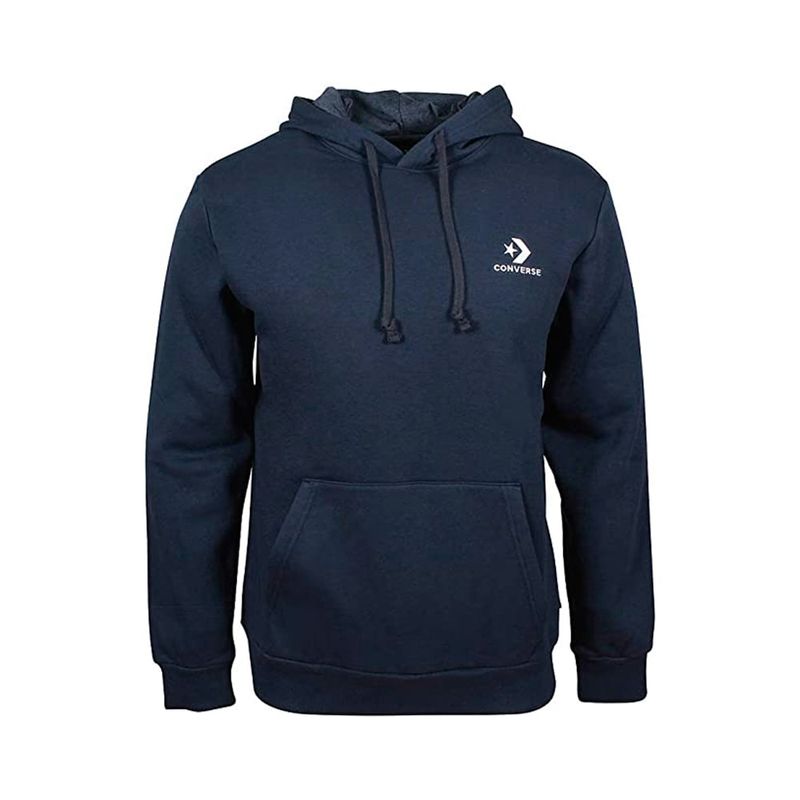 CONVERSE - Hoodie Converse Stndrd Fit Lft Chst Str-Obsidian