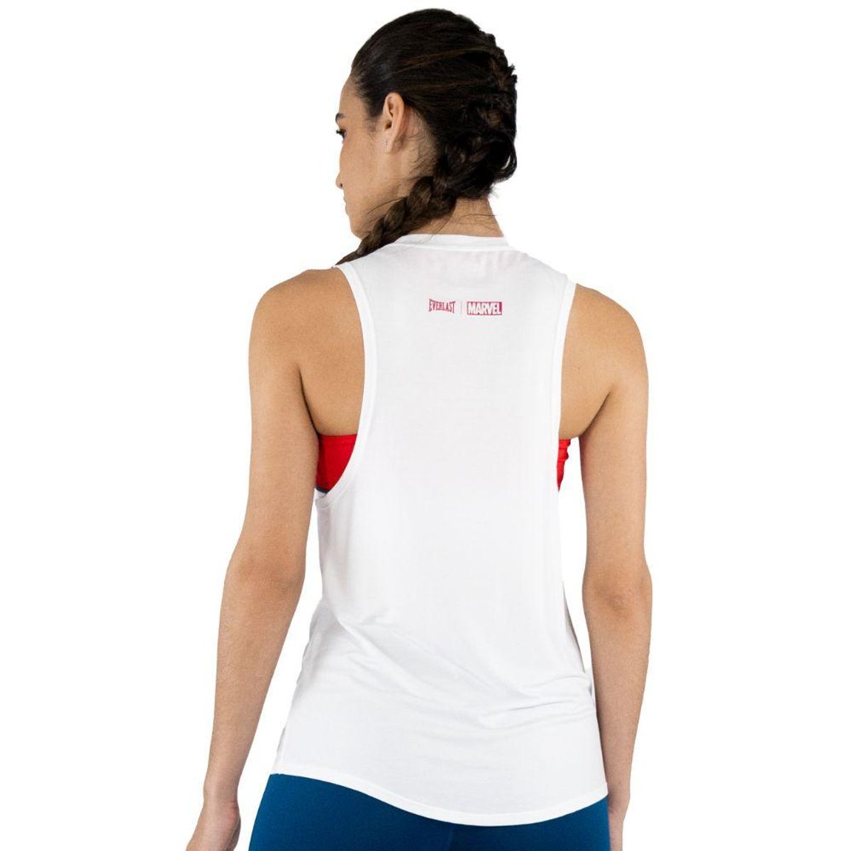 EVERLAST - Camiseta Esqueleto Everlast Captain America Mujer-Blanco