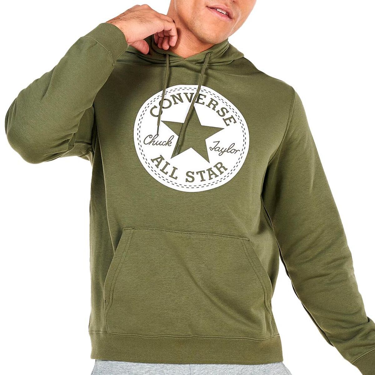 CONVERSE - Hoodie Converse Classic Po-Verde