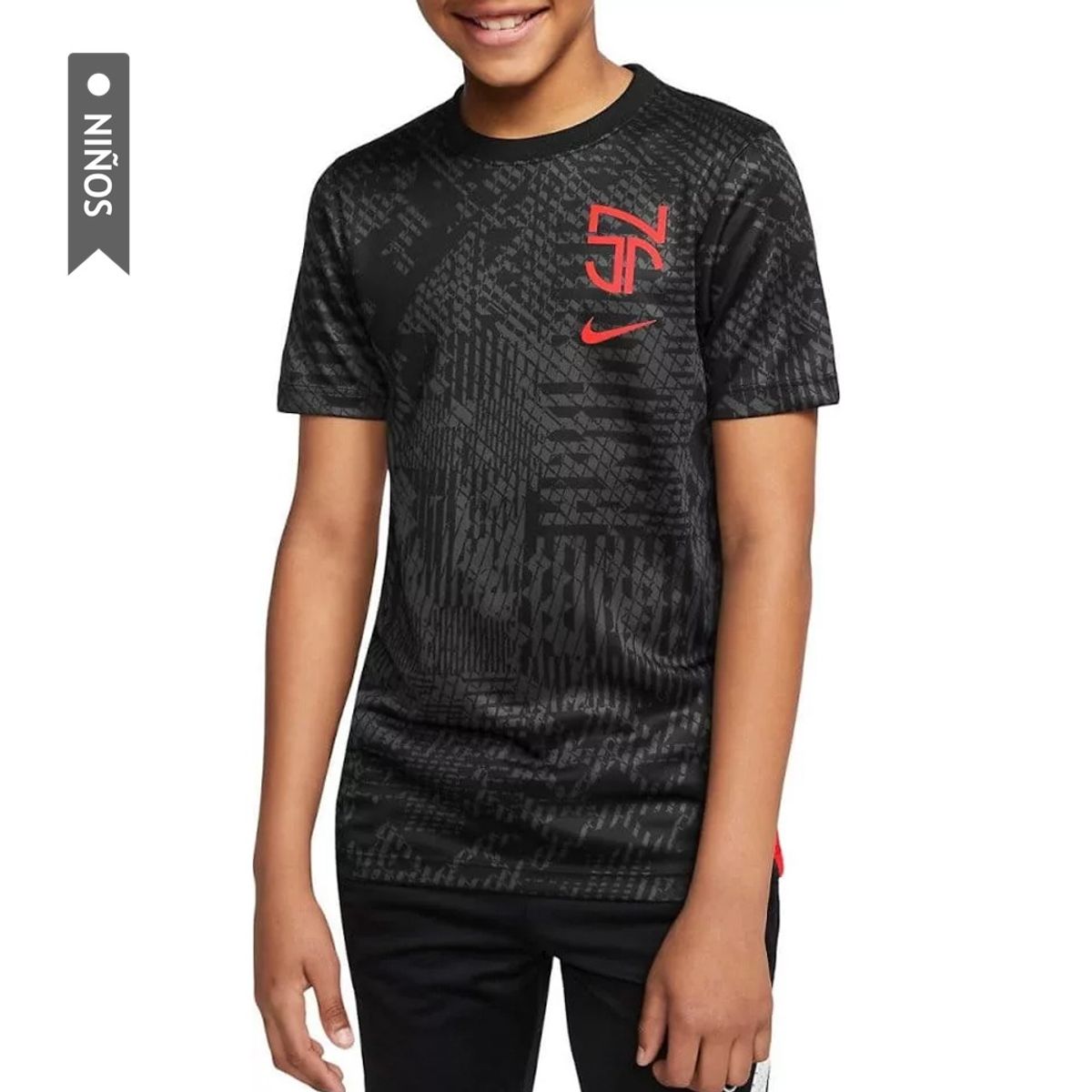 NIKE - Camiseta Nike Naymar Jr Para Niños-Negro