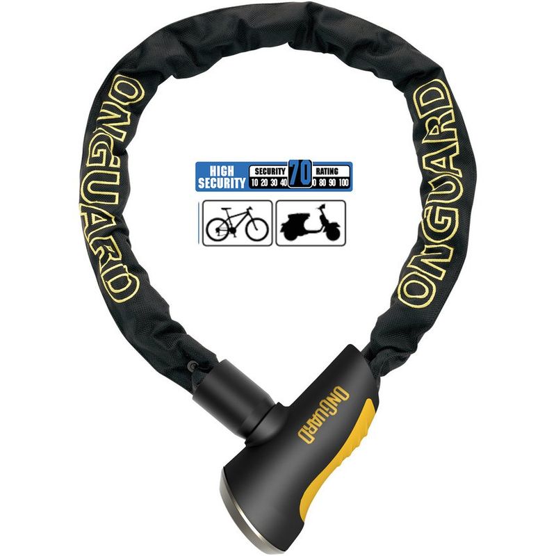 ONGUARD - Candado onguard  mastiff  8120 cadena con llave.