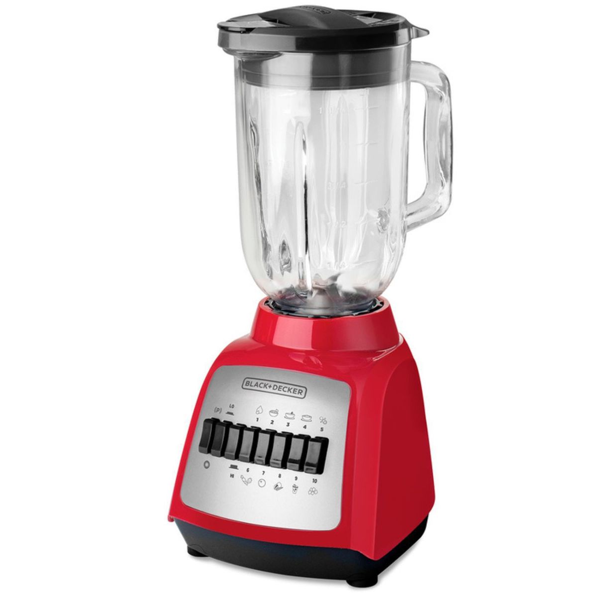 BLACK+DECKER - Licuadora BLACK + DECKER DURAPRO BLBD210GR 1.25 Litros  Roja