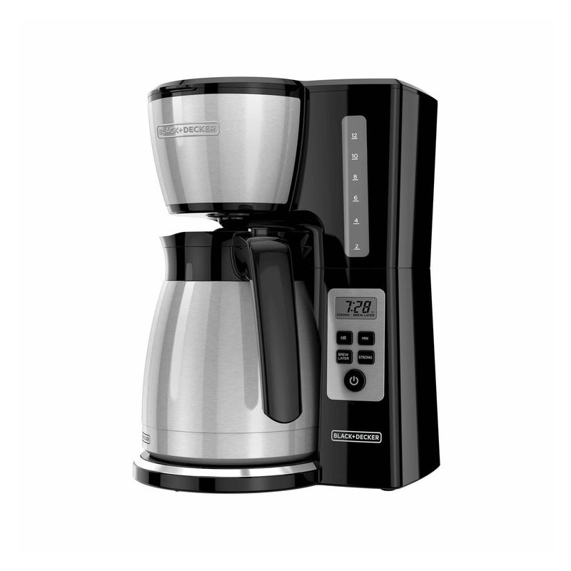 BLACK+DECKER - Cafetera BLACK + DECKER CM2046S 12 Tazas  Negro