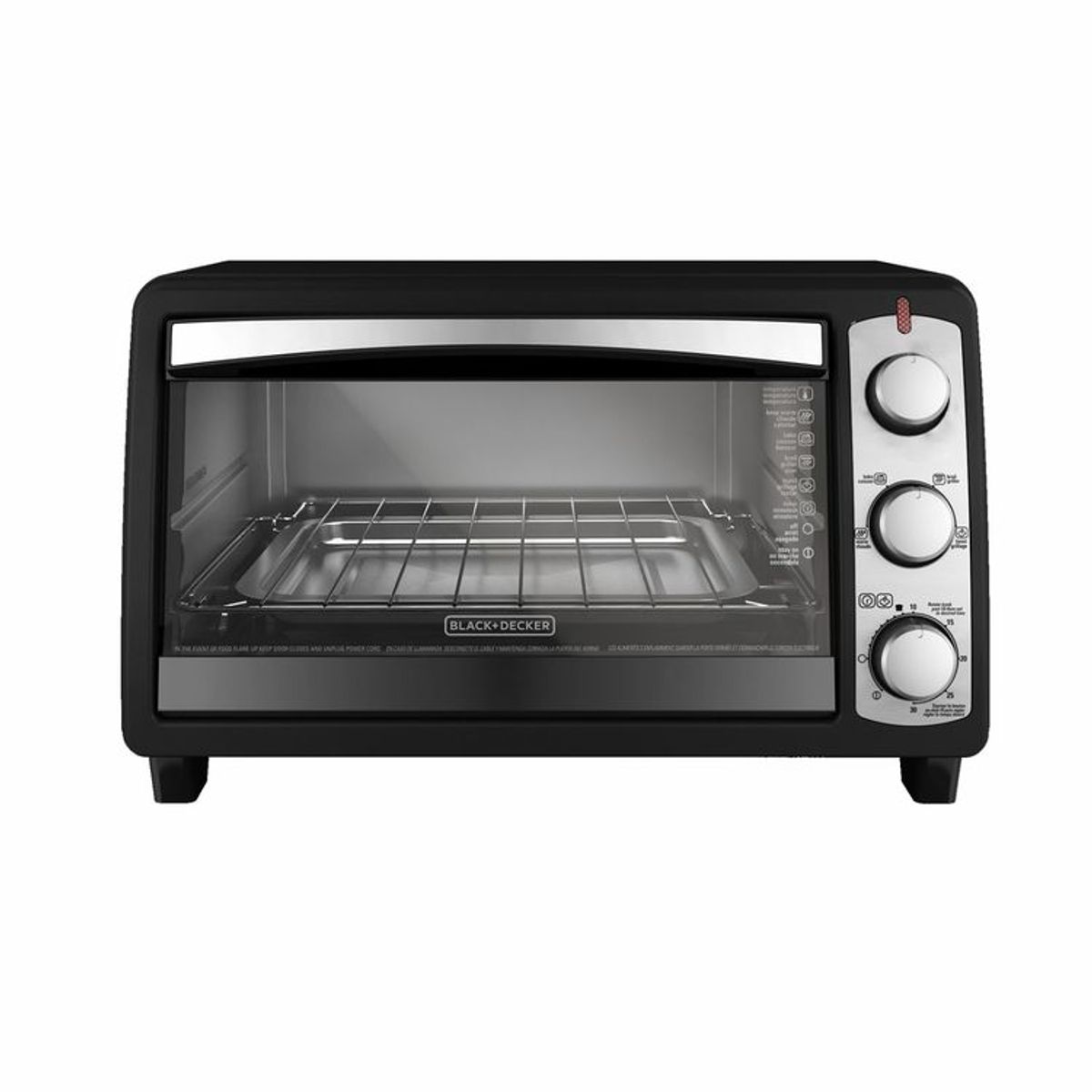 BLACK+DECKER - Horno tostador  BLACK + DECKER TO1940BD 14 Litros   Negro