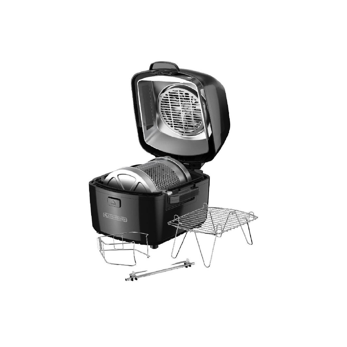 BLACK+DECKER - Freidora Aire Giratoria Premium Hfd2000b Black Deckers