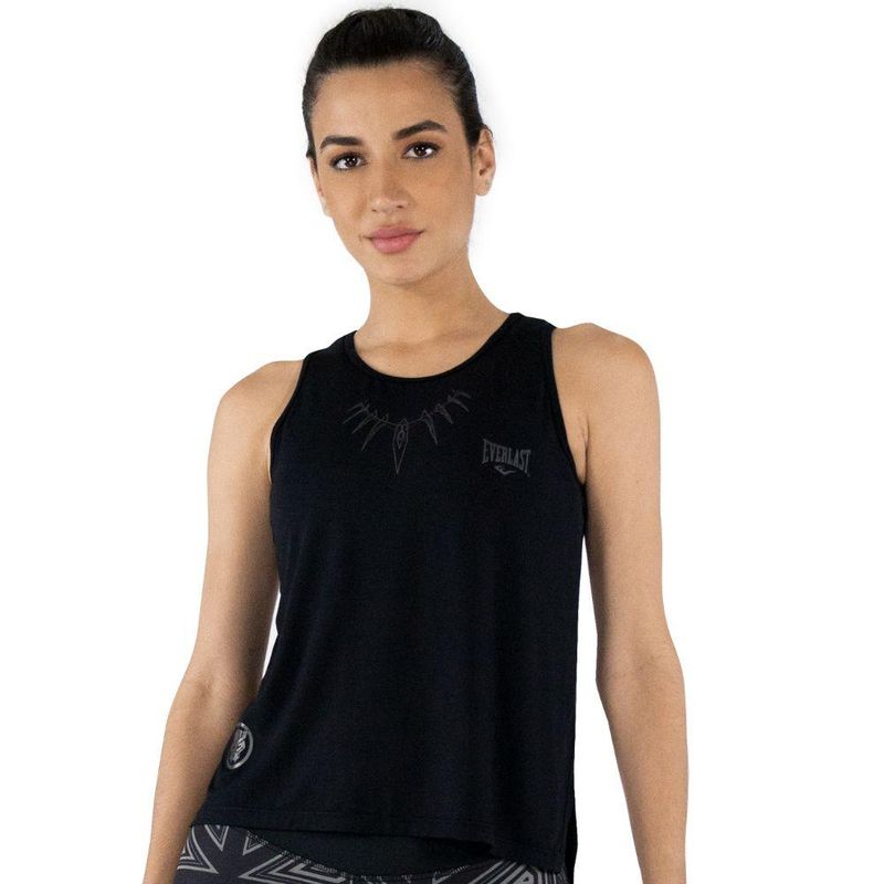 EVERLAST - Camiseta Esqueleto Everlast Black Panther Mujer-Negro