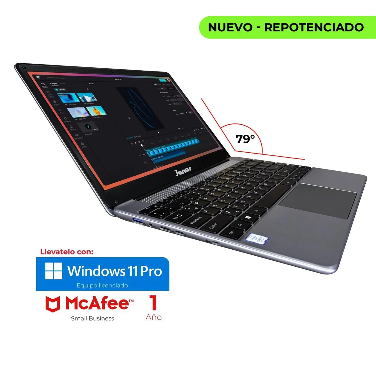 JANUS - Portatil Intel Core I5-8259U 8GB 1TB LCD 14 FULL HD /Teclado Retroiluminado