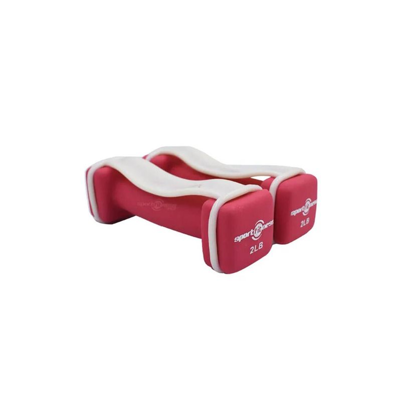 SPORTFITNESS - Juego mancuernas 2lb neopreno x2