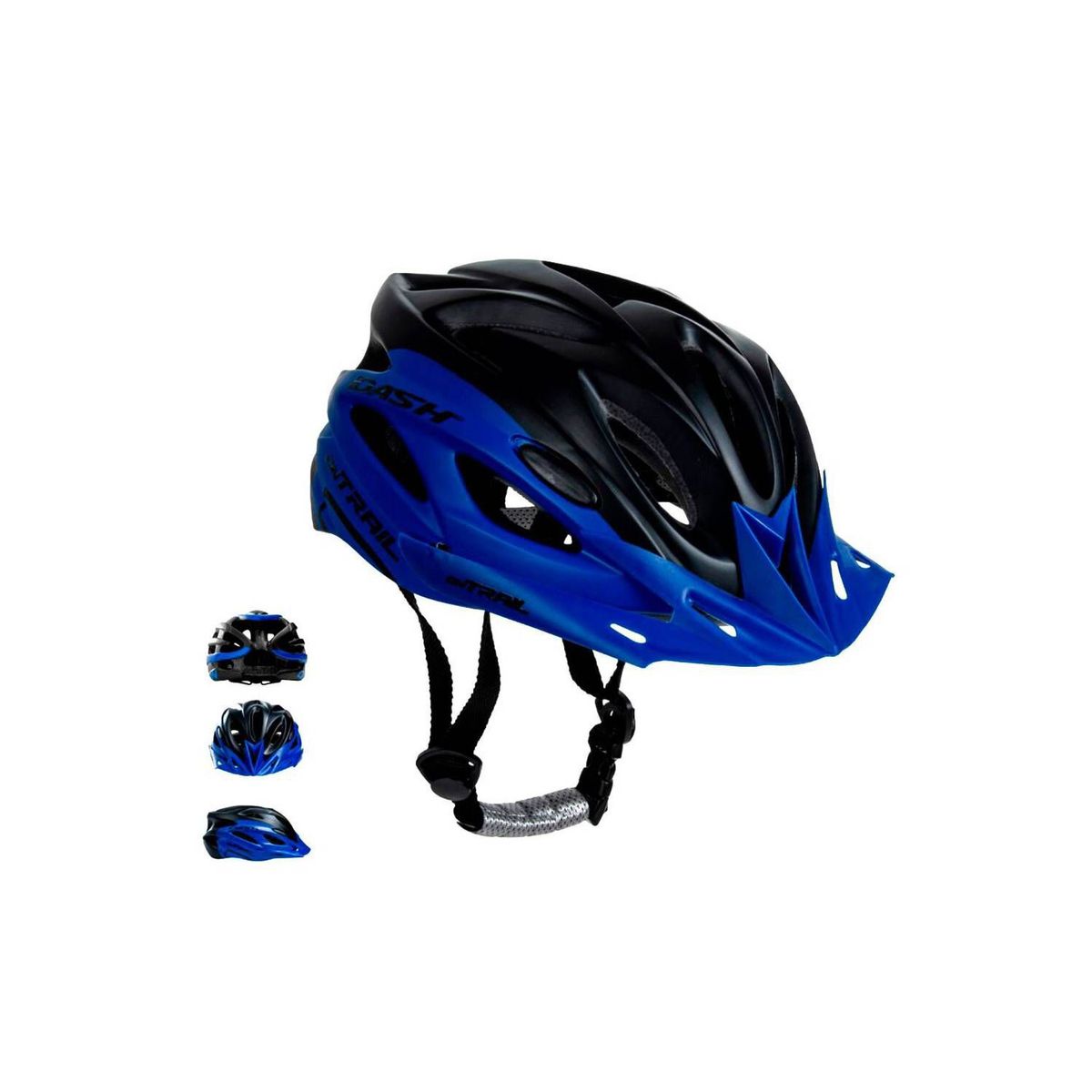 ONTRAIL - Casco ontrail dash negro azul tapabocas valvula