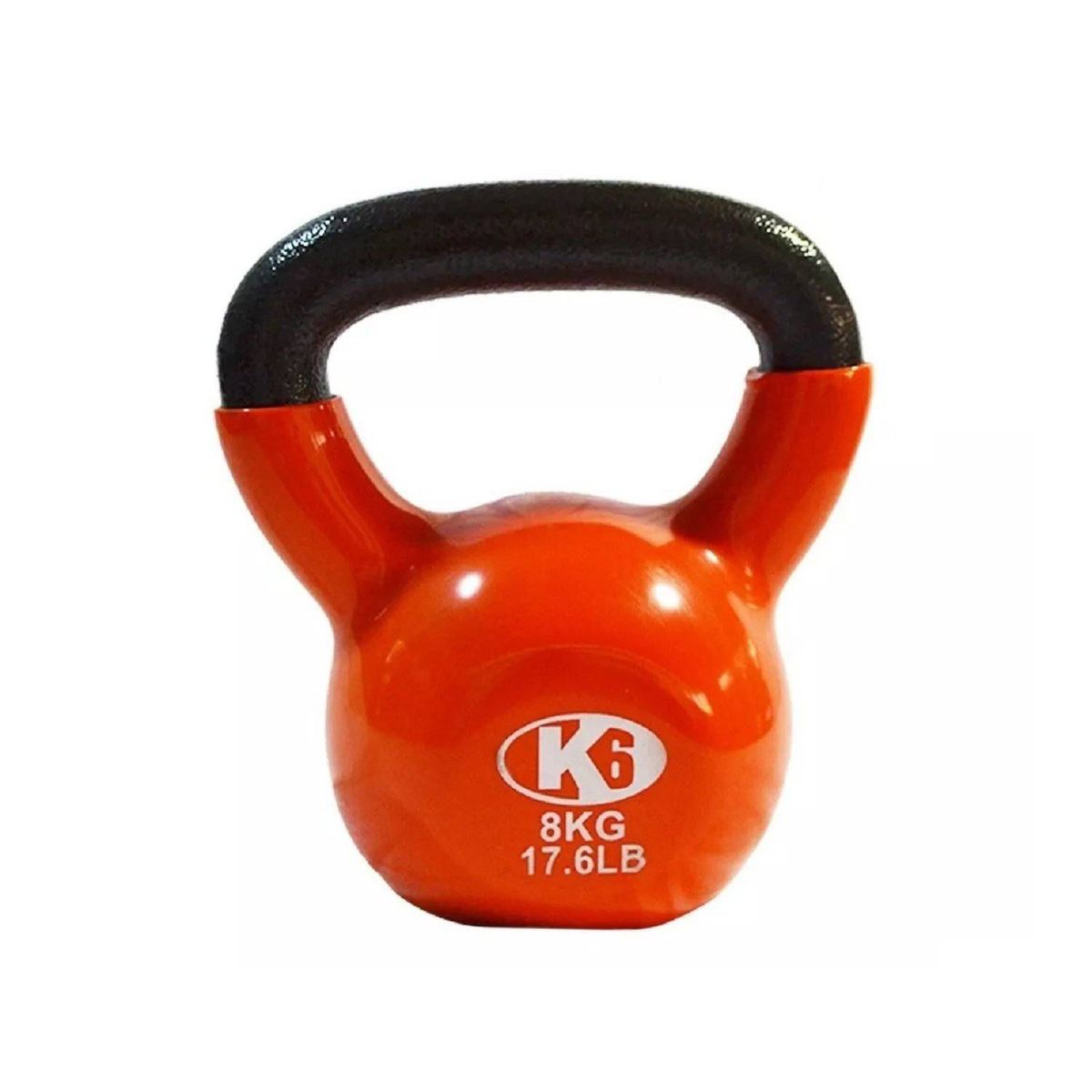 K6 - Pesa Rusa Mancuerna Encauchetada Kettlebell Gym K6 8kg