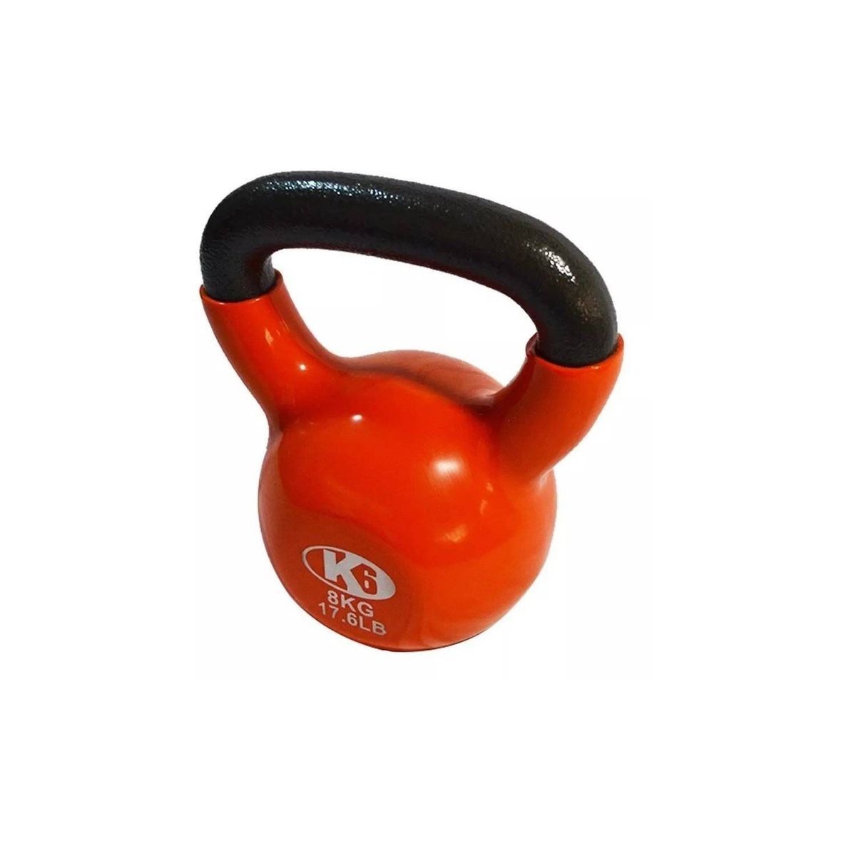 K6 - Pesa Rusa Mancuerna Encauchetada Kettlebell Gym K6 8kg