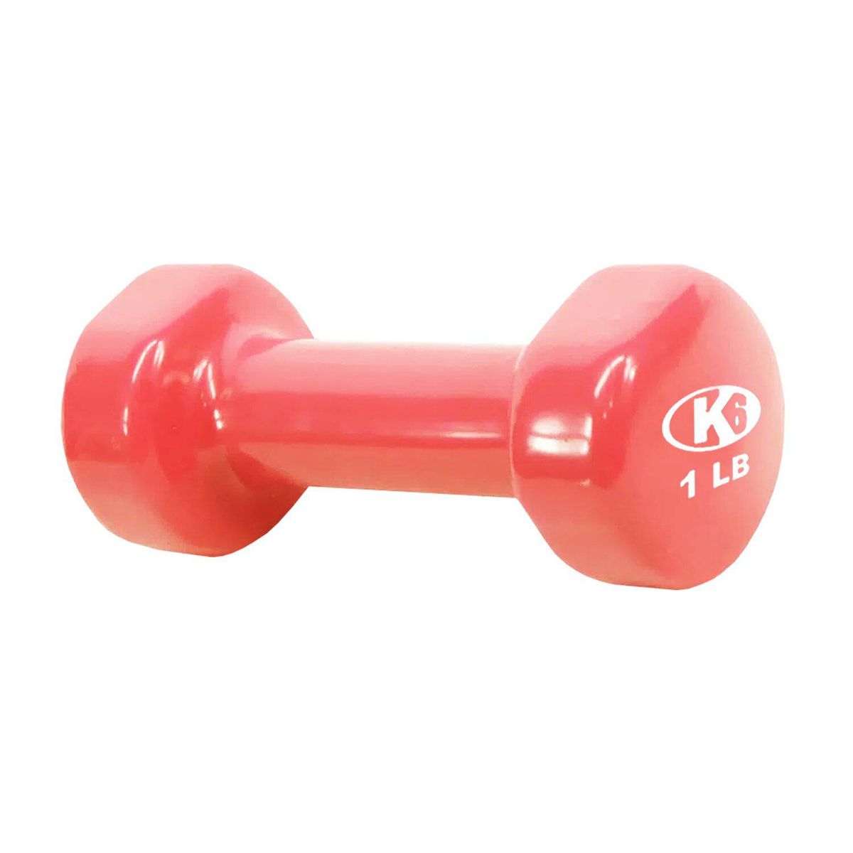 K6 - Mancuerna Encauchetada 1 Libra Pesas De Vinil K6 Por Unidad