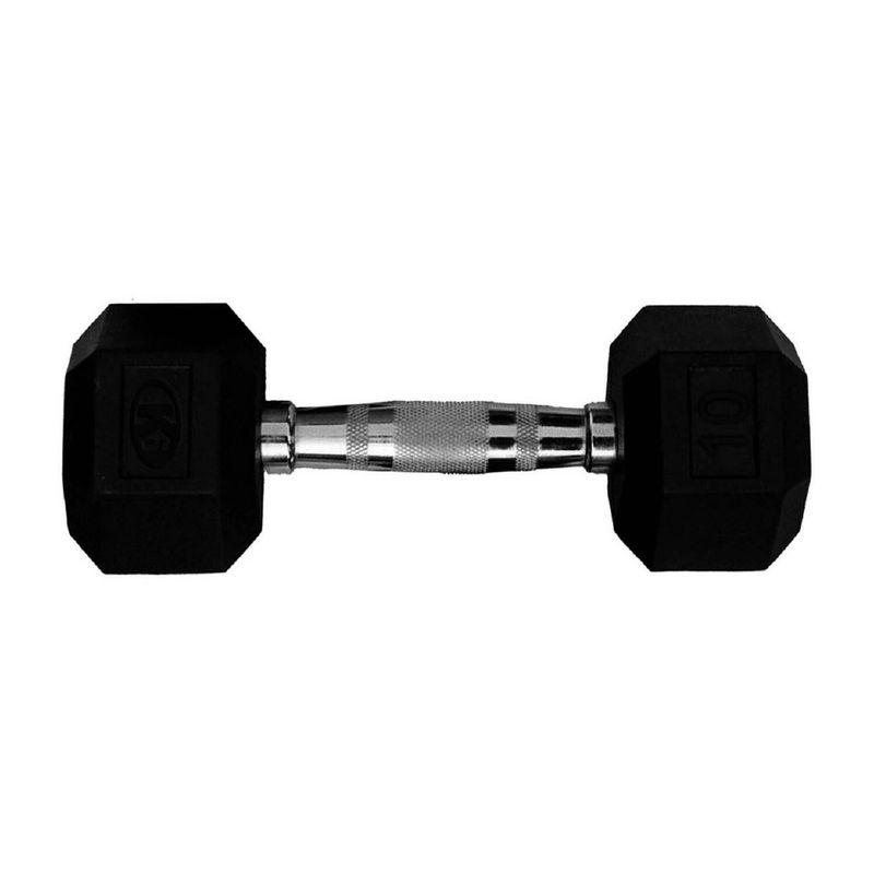 K6 - Mancuerna Hexagonal 20lbs 9kg Encauchetada Pesa K6 Hex