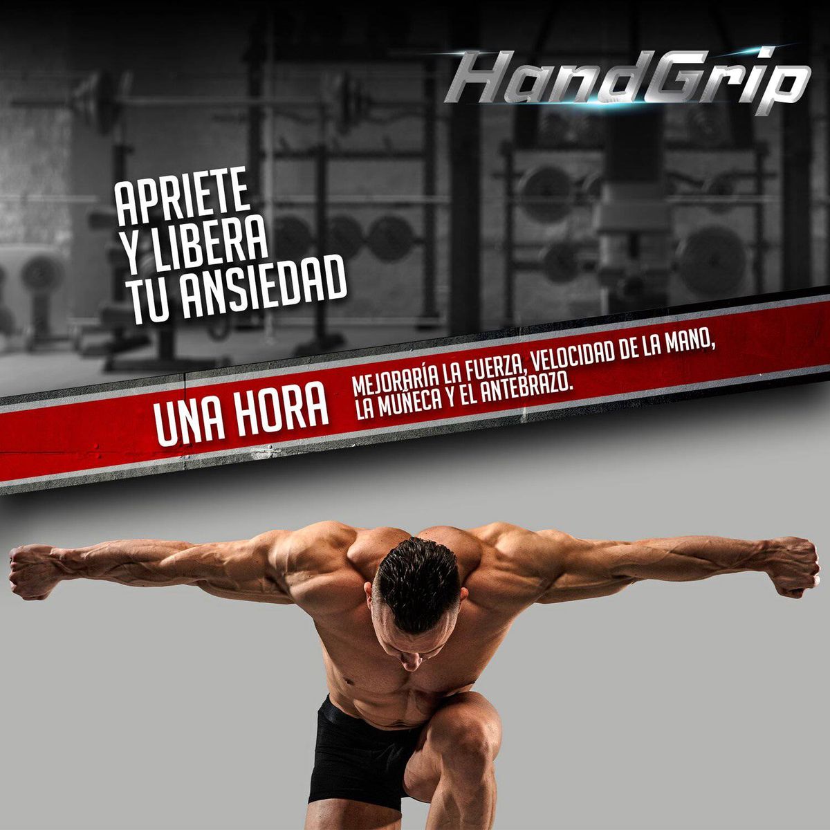 K6 - Ejercitador De Mano Antebrazo Hand Grip Tensor 10kg K6