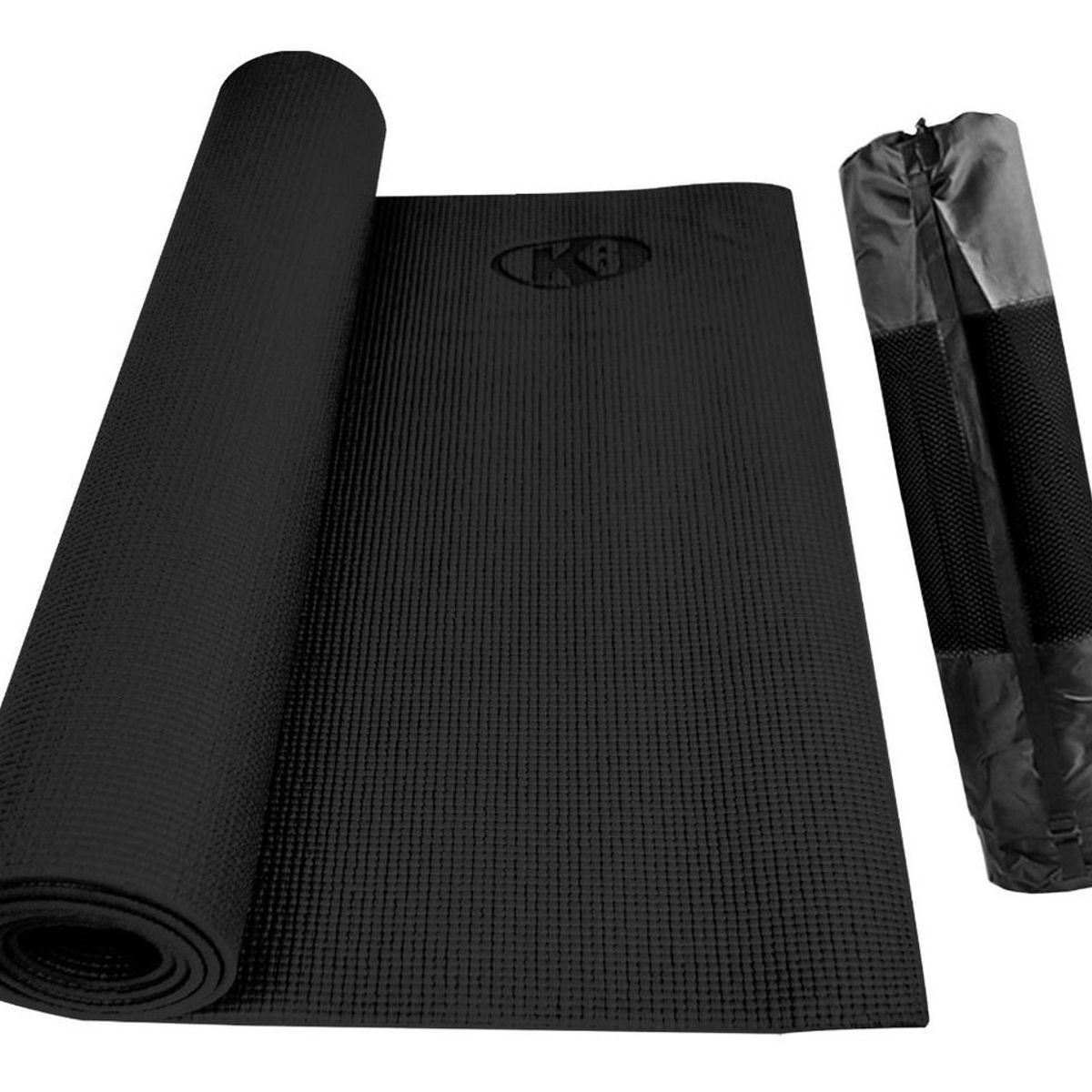 K6 - Colchoneta Yoga Mat con bolso de 5mm Negro