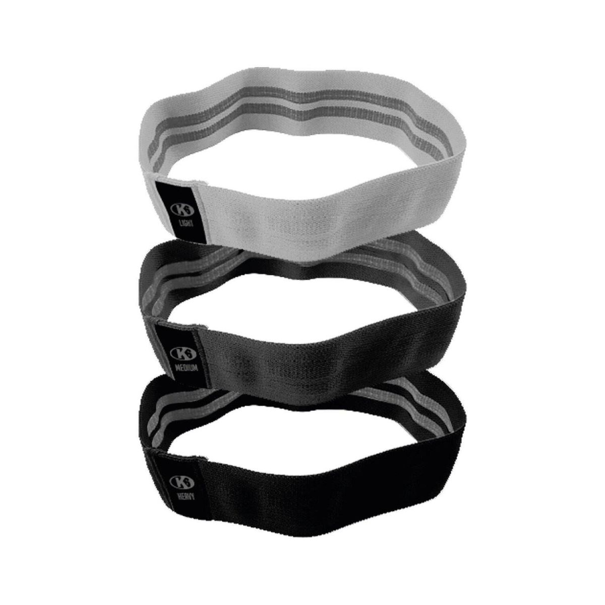 K6 - Bandas Resistencia Elásticas Ejercicio Tela 7-27kg Set X3