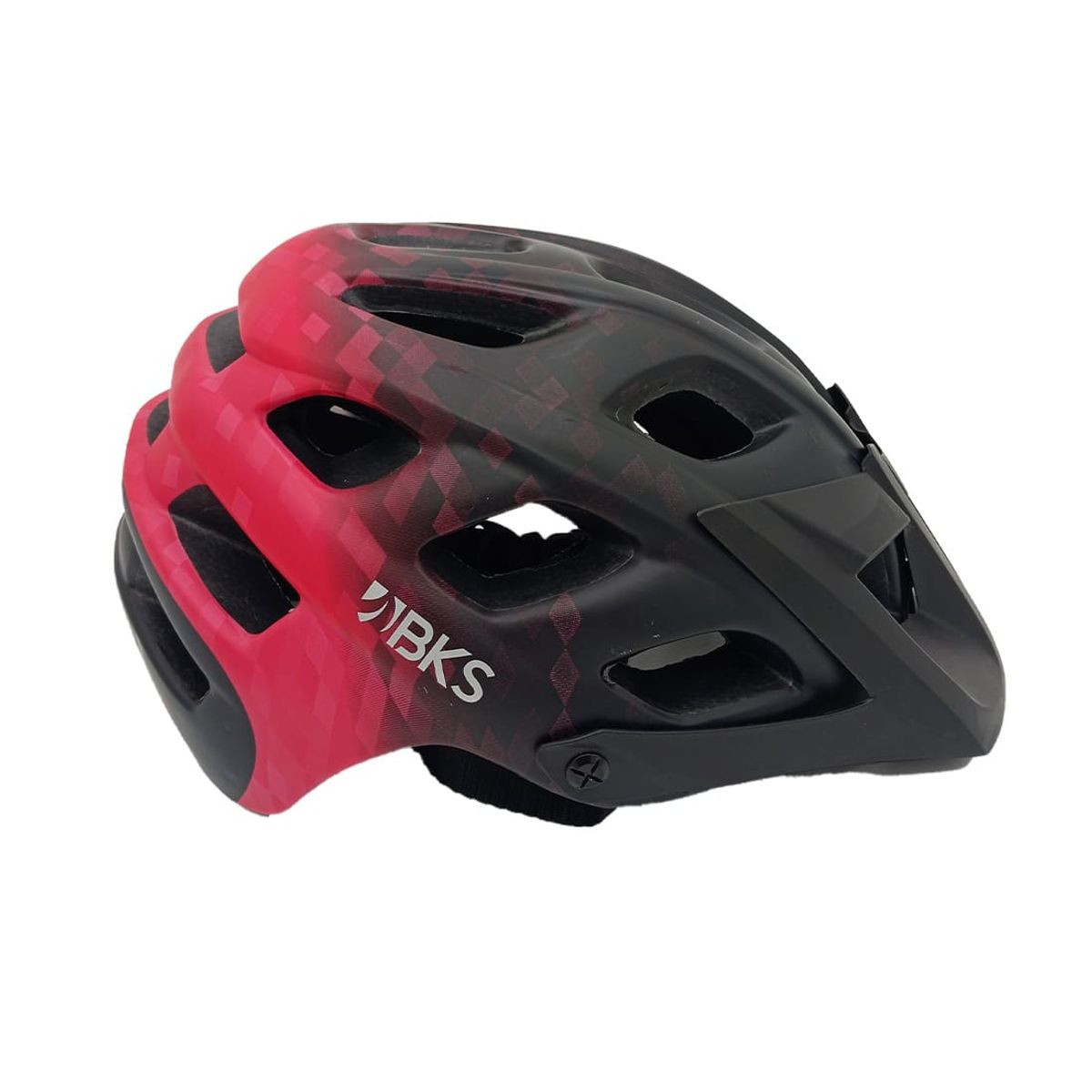 BKS - CASCO DE BICICLETA PARA ADULTOS BKS MTB H360 NEGRO-ROJO