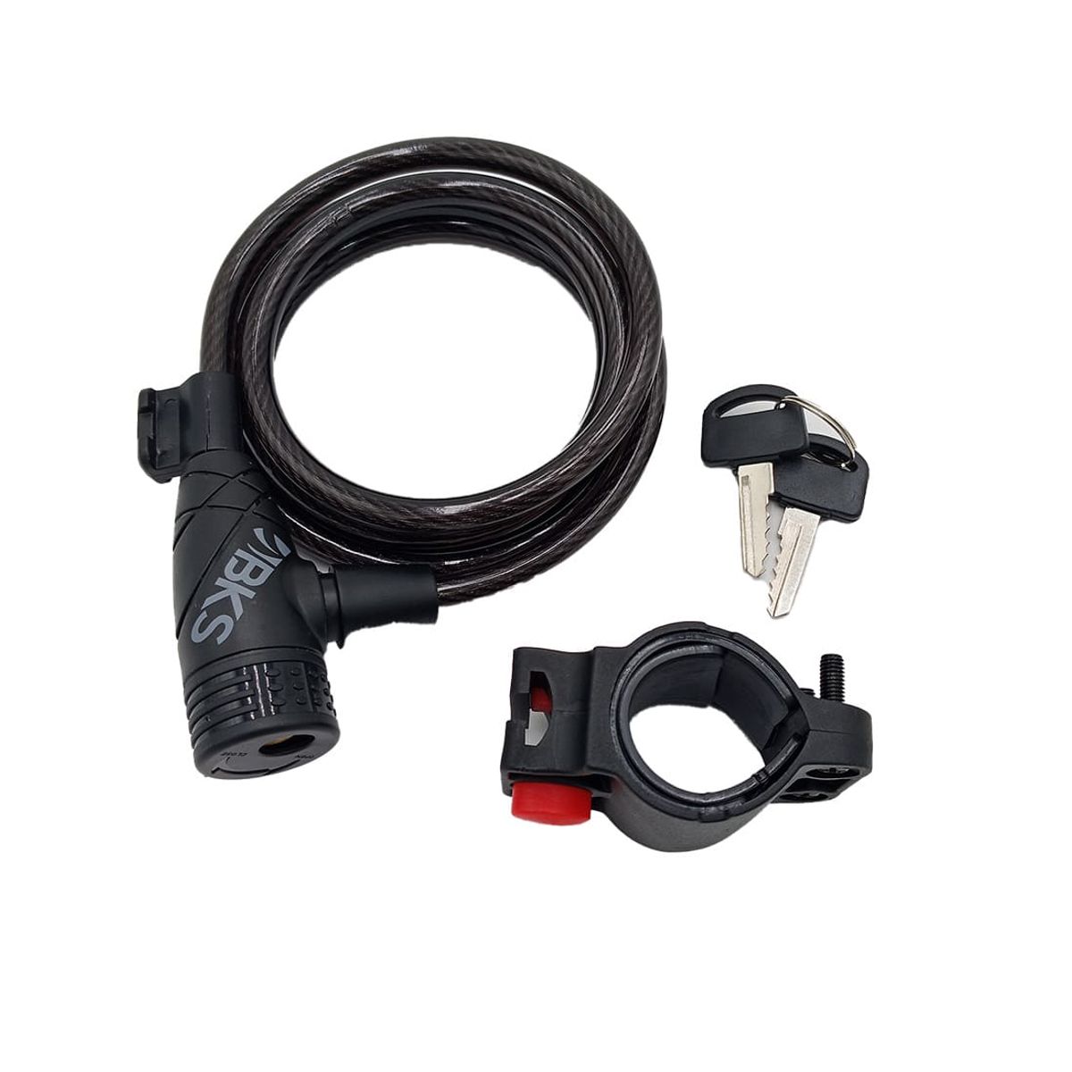 BKS - Candado Guaya Llave Bicicleta Seguridad 8mm Acero 150 Cm