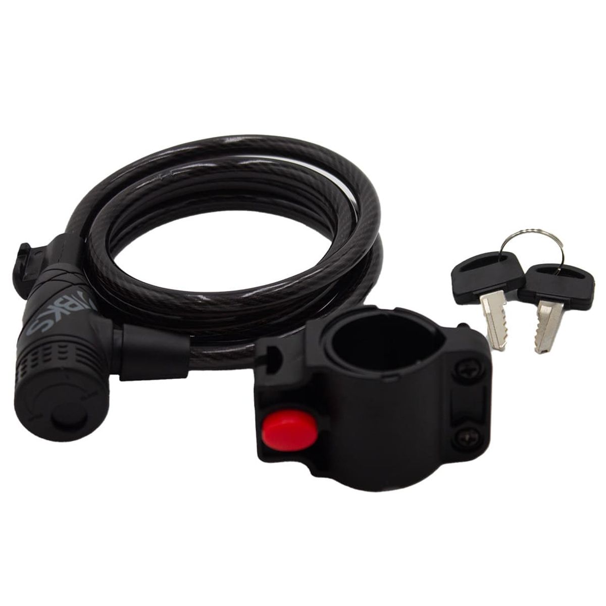 BKS - Candado Guaya Llave Bicicleta Seguridad 8mm Acero 150 Cm