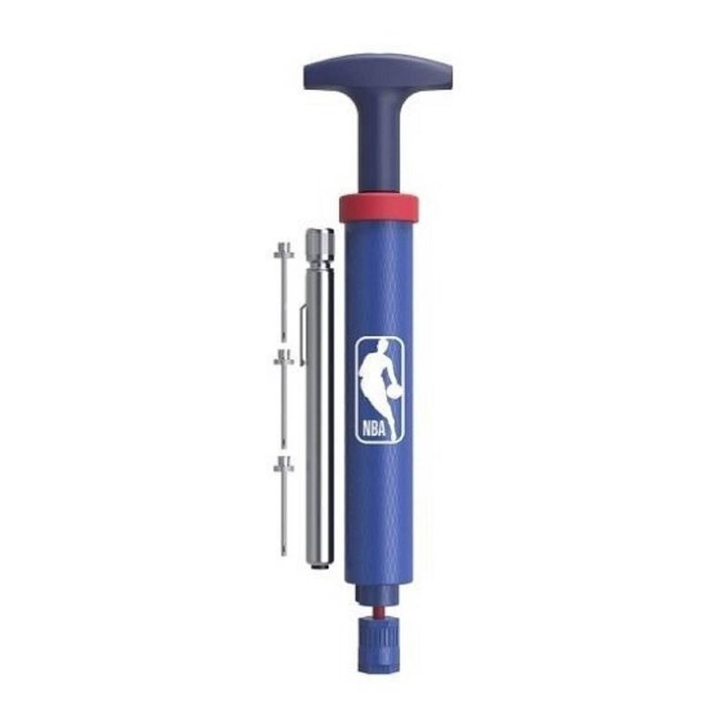 WILSON - Inflador Mini Bomba Manual Aire Balón Wilson Aguja + Medidor