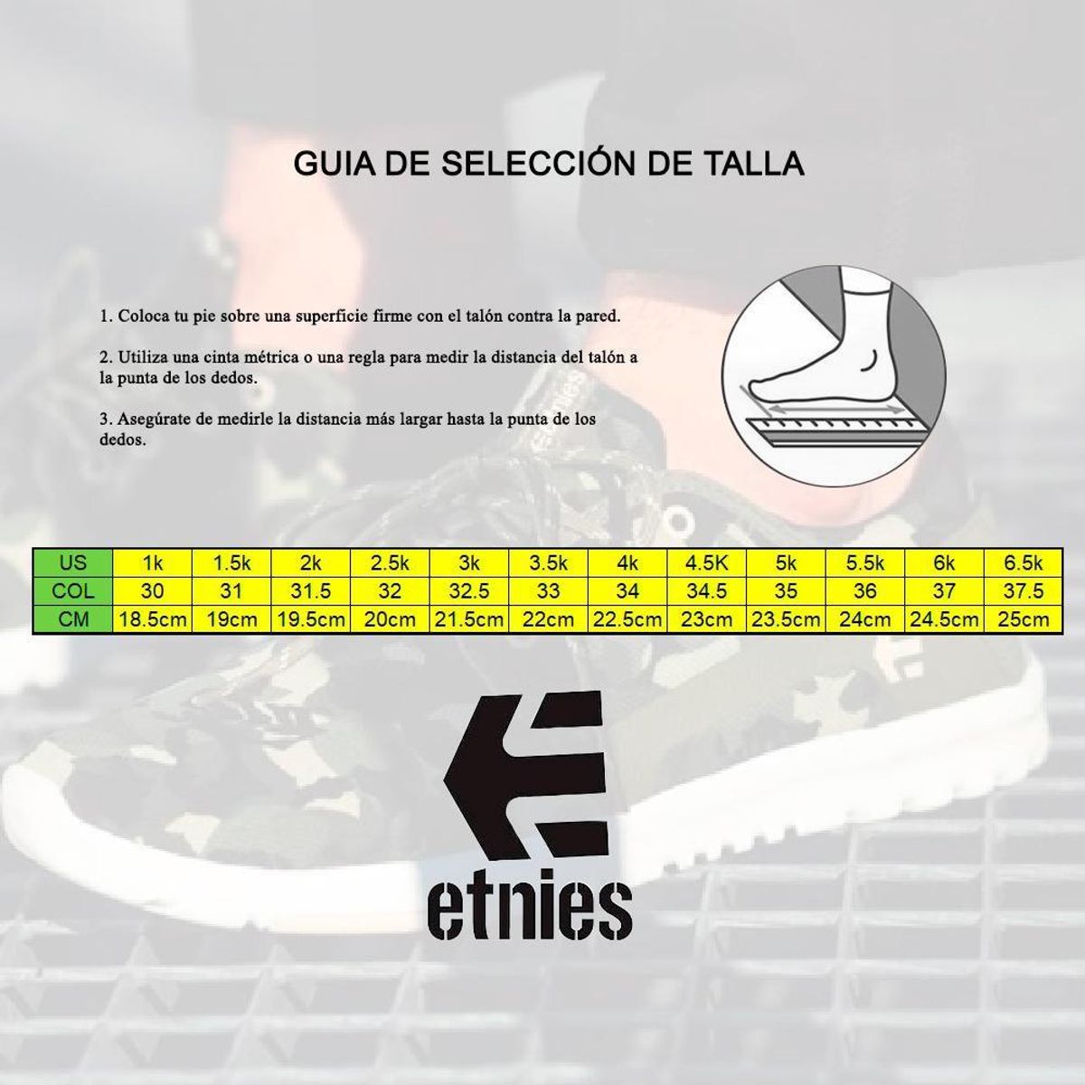 ETNIES - Tenis Etnies Blitz Para Niños-Gris