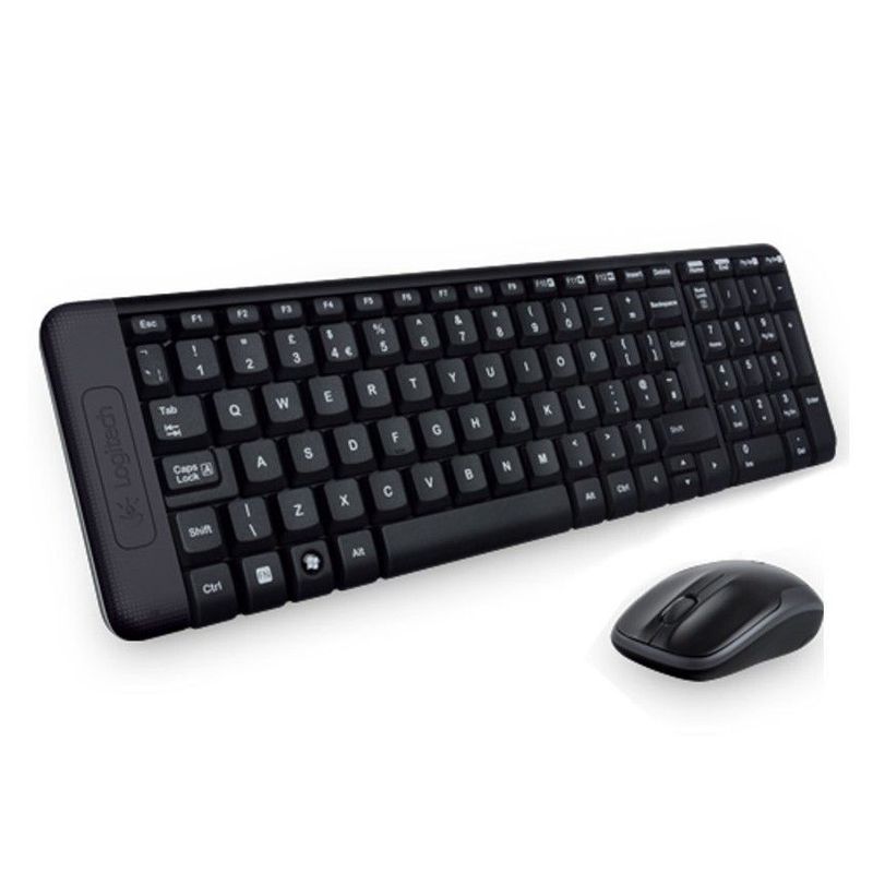 LOGITECH - Combo Teclado y Mouse Inalámbricos Logitech MK220 - Negro