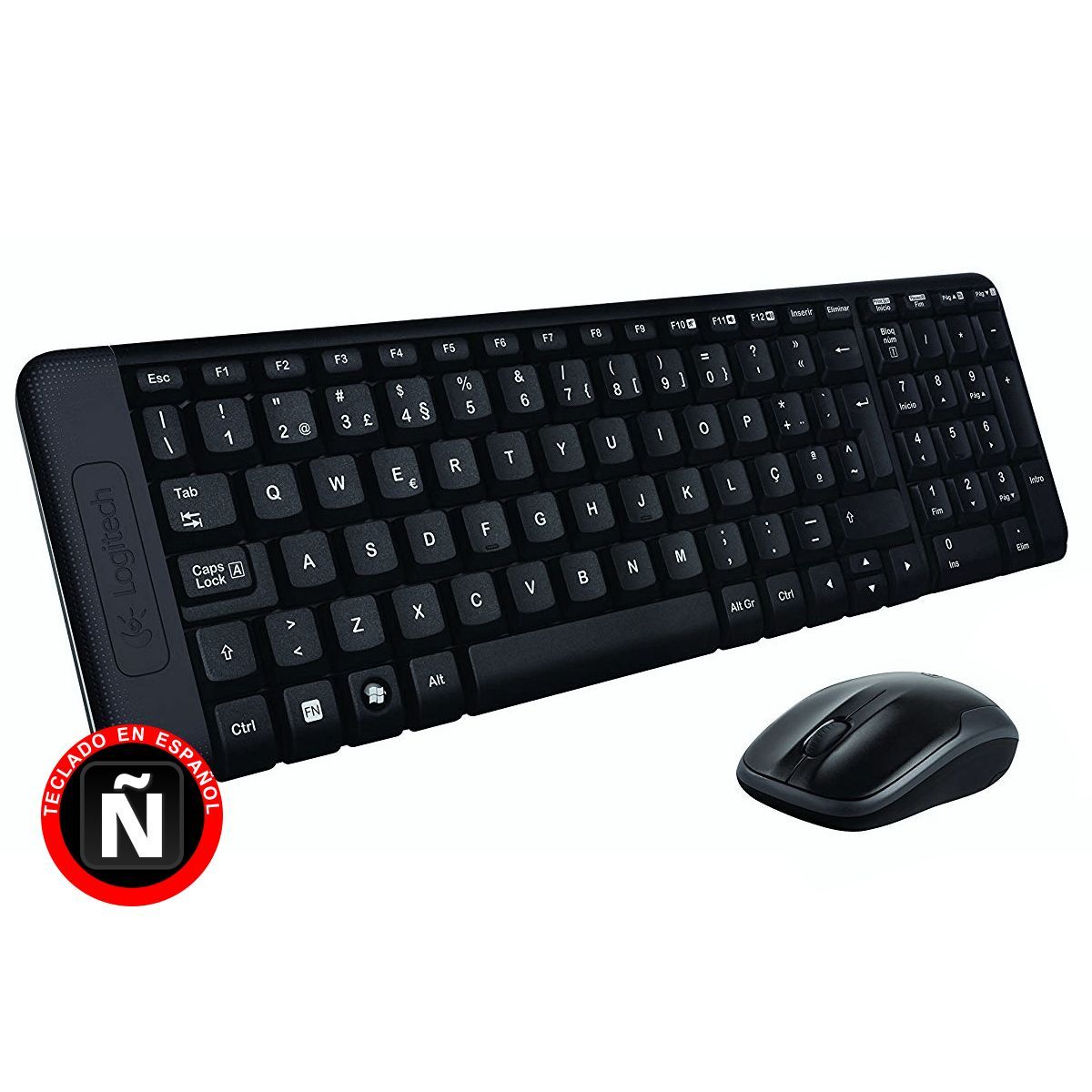 LOGITECH - Combo Teclado y Mouse Inalámbricos Logitech MK220 - Negro