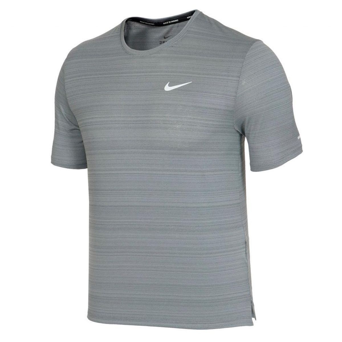 NIKE - Camiseta Nike Dri-fit Miler Hombre-Gris Claro