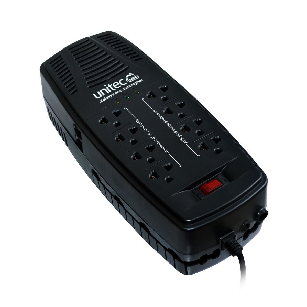 UNITEC - Regulador De Voltaje Unitec De 2000va Reales Con 8 Tomas