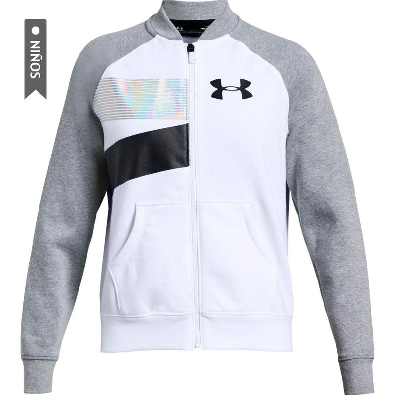 UNDER ARMOUR - Sueter Under Armour Rival Fleece Para Niña-Gris Claro