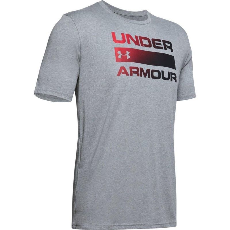 UNDER ARMOUR - Camiseta Under Armour Wordmark Team Para Hombre-Gris Claro