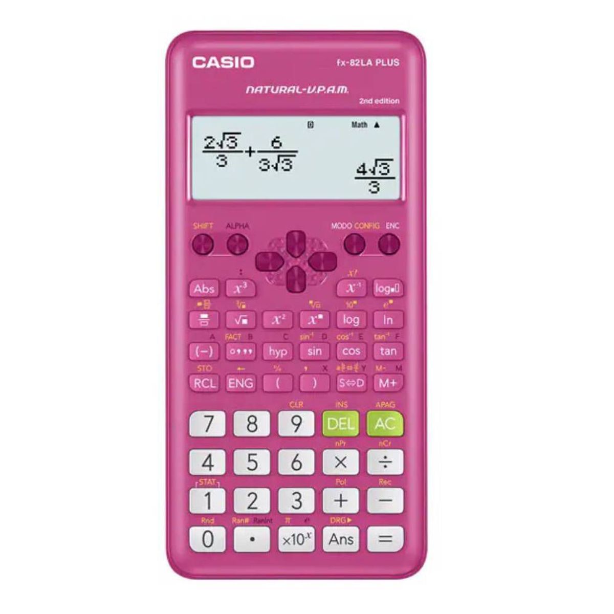 CASIO - Calculadora Científica Casio FX-82LA PLUS 2da Ed Fucsia