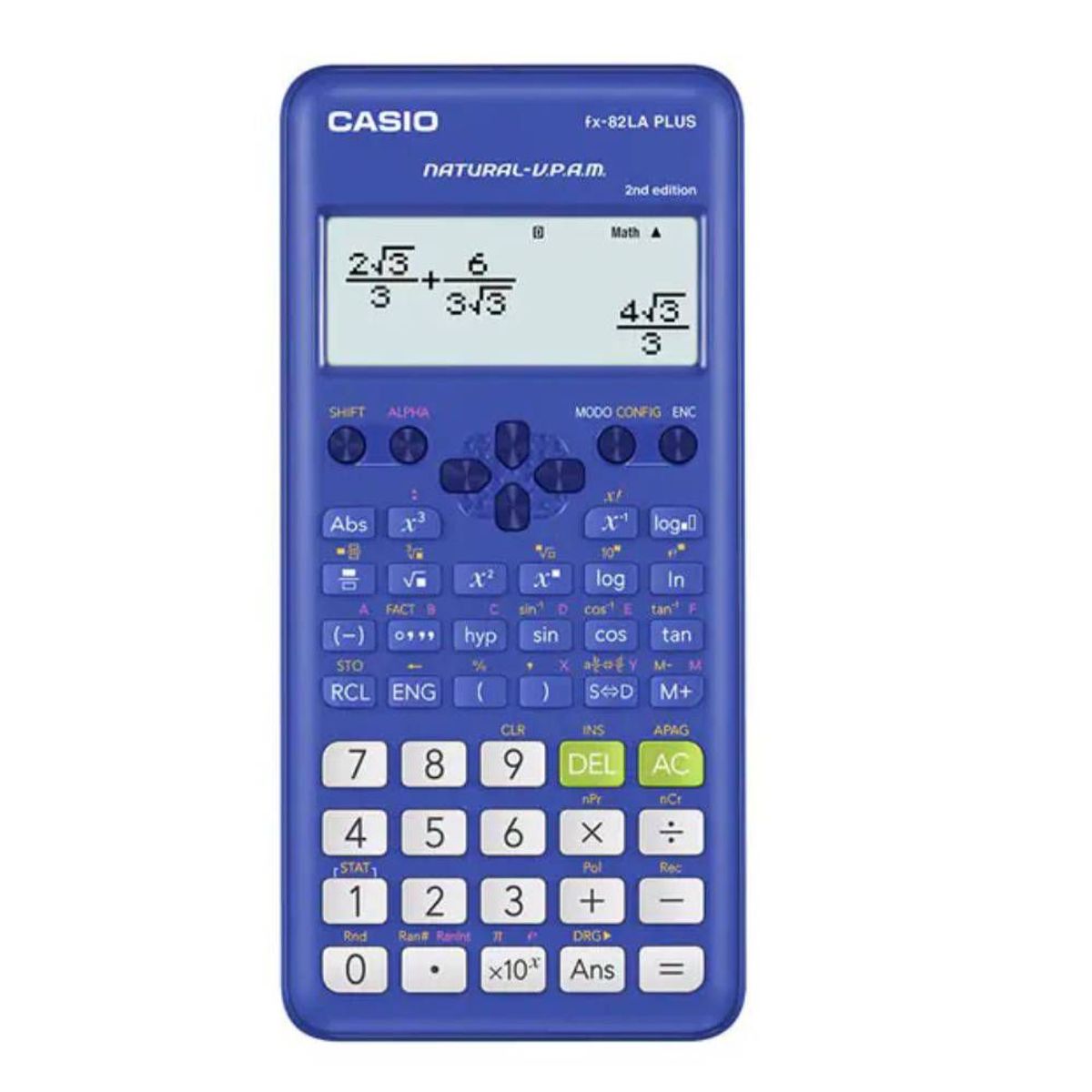 CASIO - Calculadora Científica Casio FX-82LA PLUS 2da Edición Azul