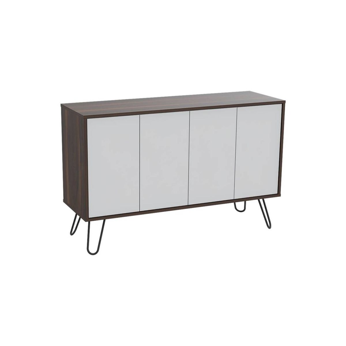 RTA DESIGN - Mueble auxiliar tarzo caoba y blanco