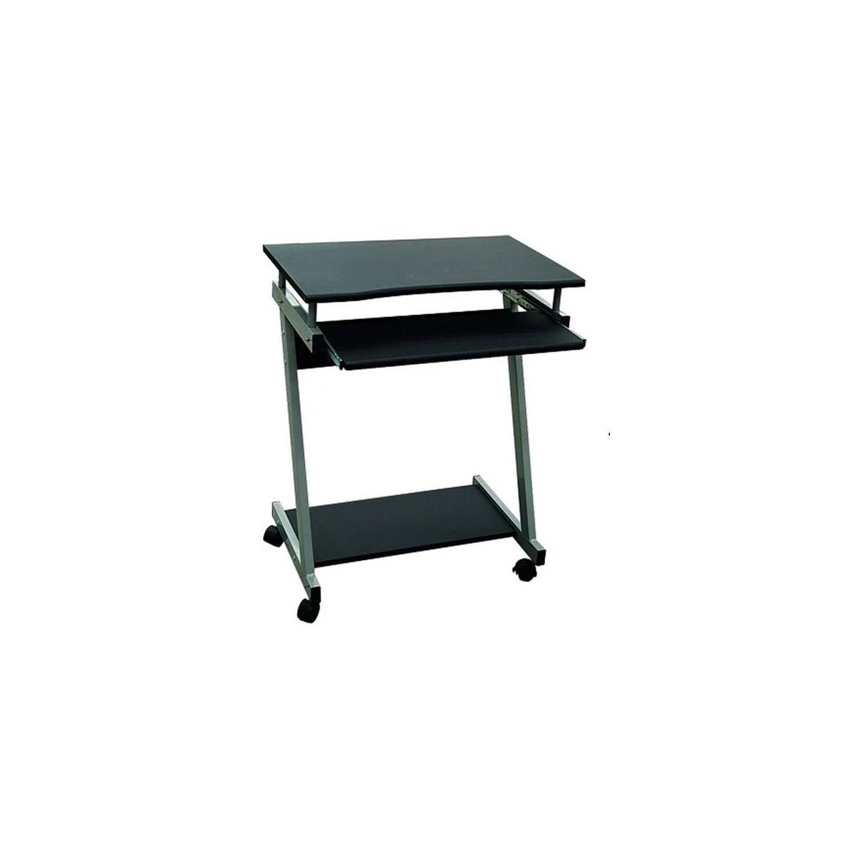 RTA DESIGN - Escritorio negro con ruedas