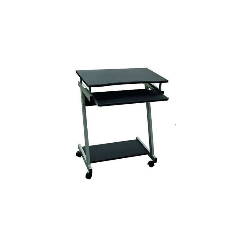 RTA DESIGN - Escritorio negro con ruedas