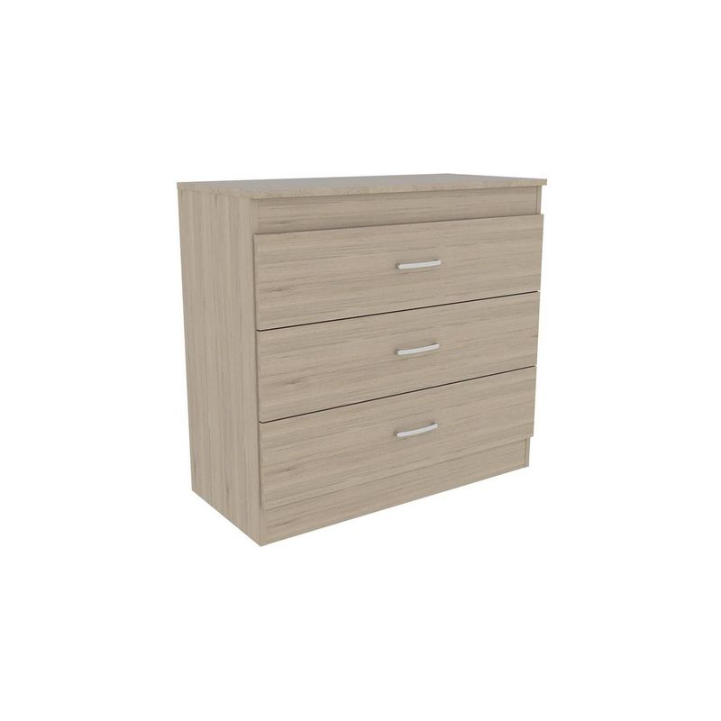 RTA DESIGN - Comoda melia rovere Beige y Blanco con Tres Cajones Organizadores