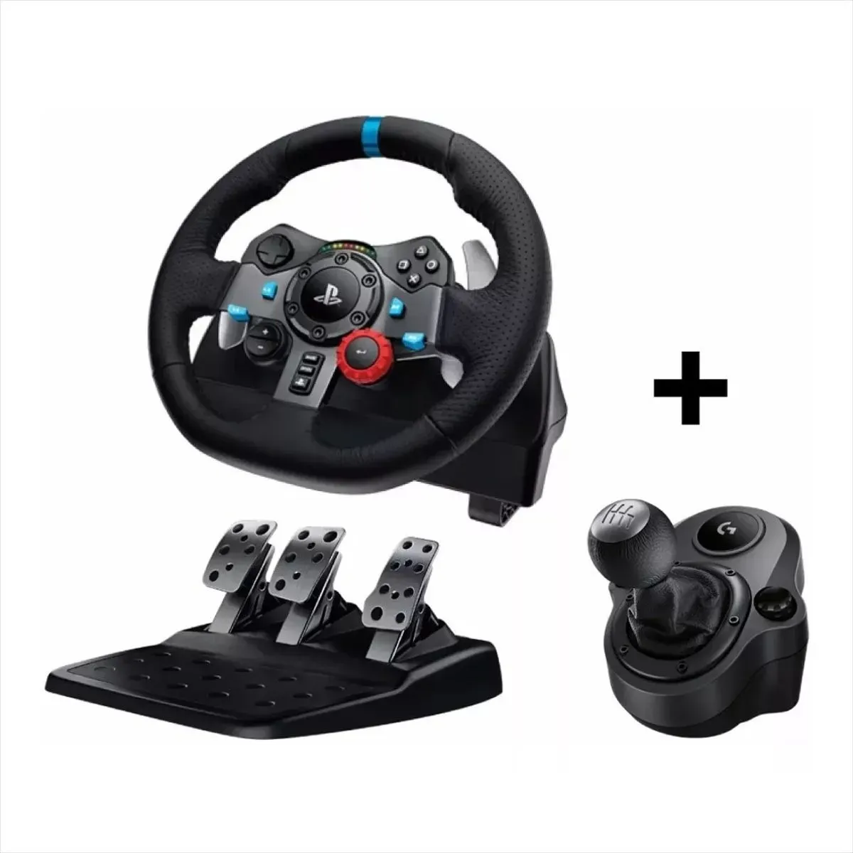 LOGITECH - Timón de Carreras Logitech G29 + Palanca de Cambios Shifter