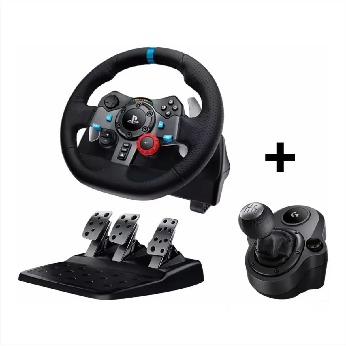 LOGITECH - Timón de Carreras Logitech G29 + Palanca de Cambios Shifter